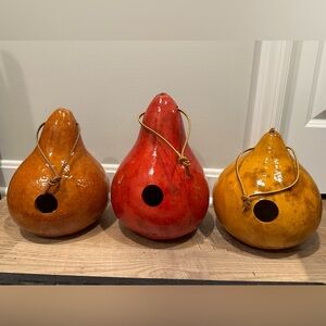 Gourd birdhouses